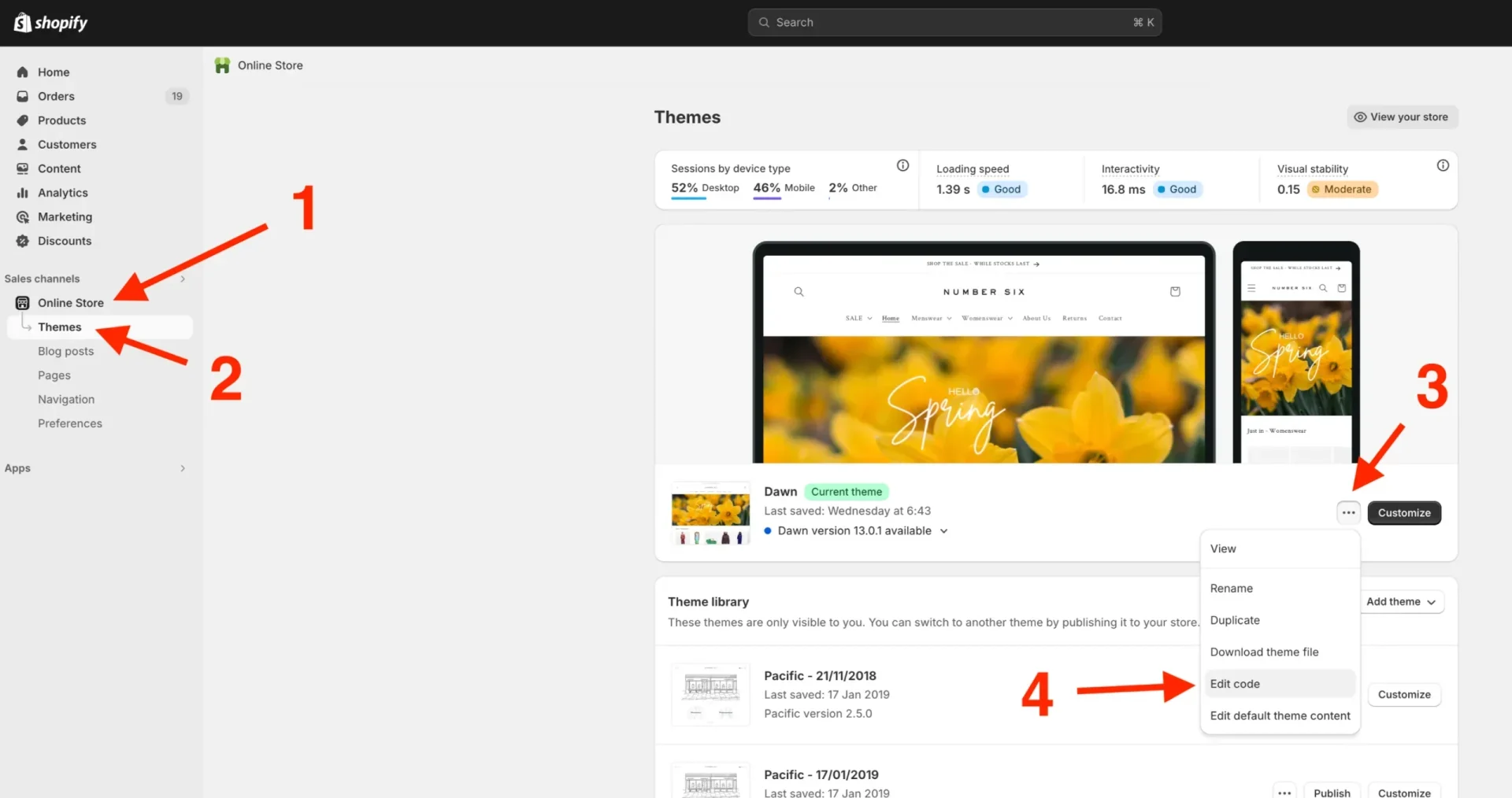 Shopify Image Carousel Tutorial Screenshot Step 1